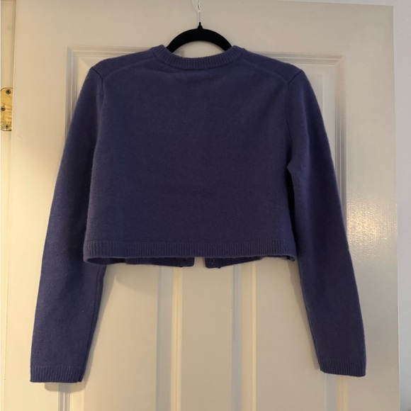Aritzia Cashmere Periwinkle Cardigan - Picture 4 of 9